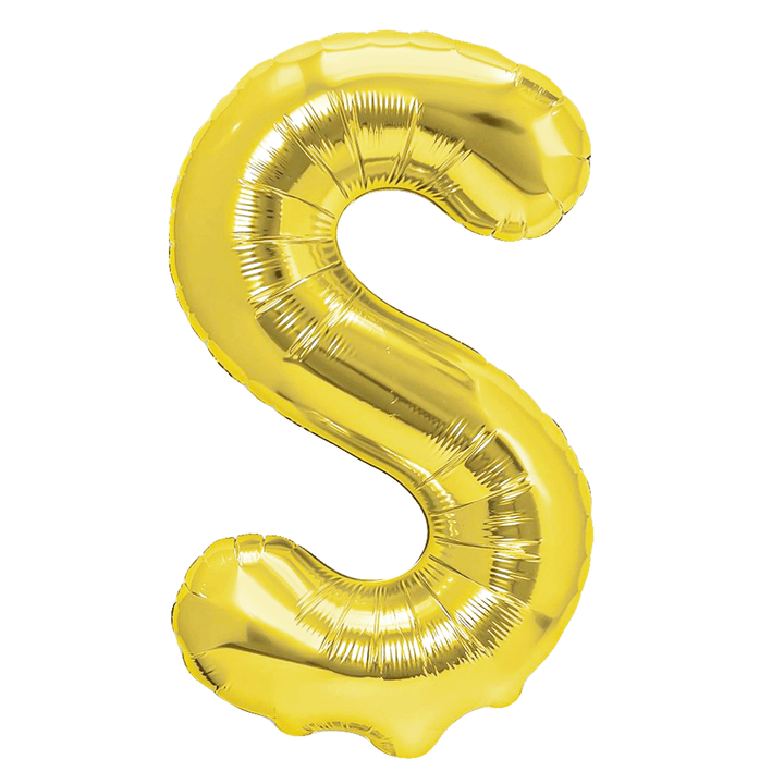 Balon foliowy litera S złoty 40cm
