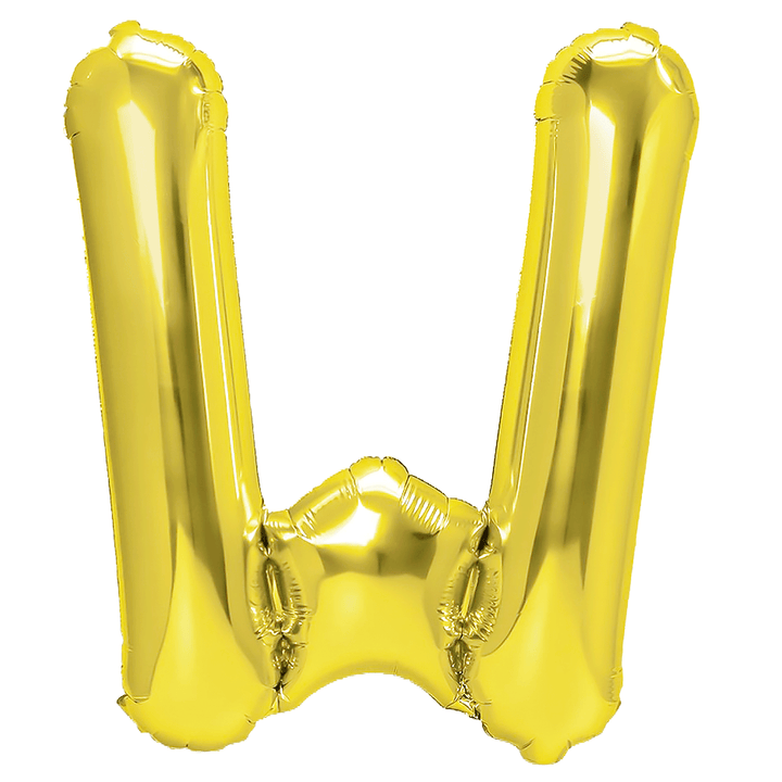 Balon foliowy litera W złoty 40cm