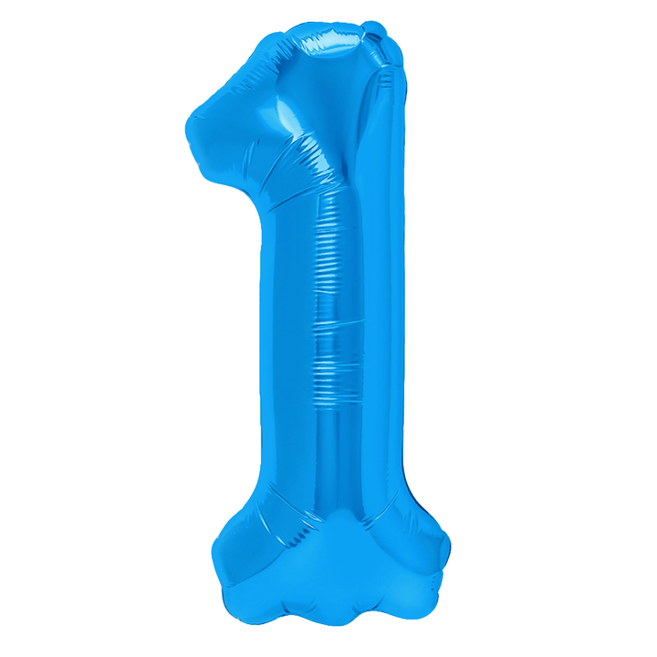 Balon foliowy cyfra 1 ciemnoniebieski 100cm