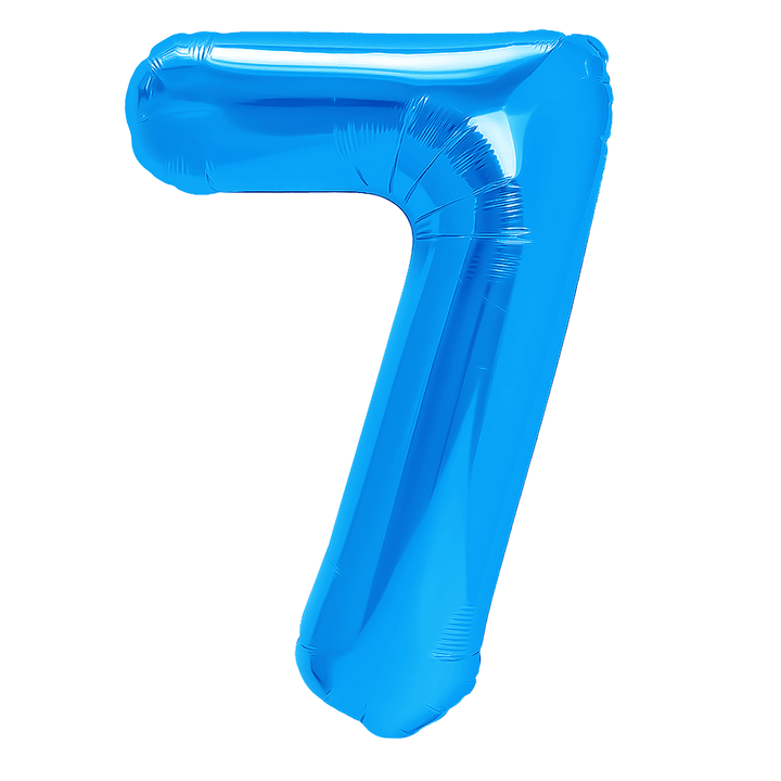 Balon foliowy cyfra 7 ciemnoniebieski 100cm