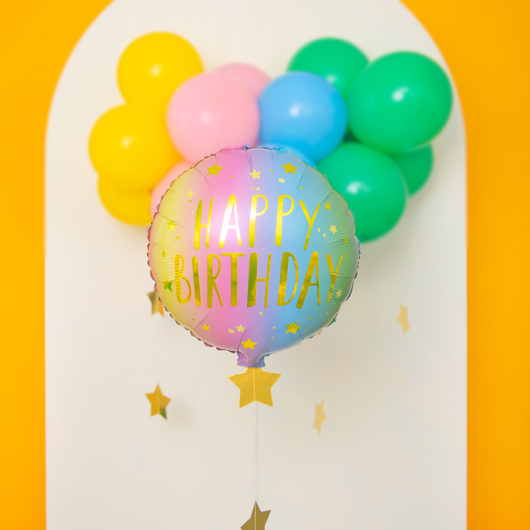 Balon foliowy Happy Birthday 45cm