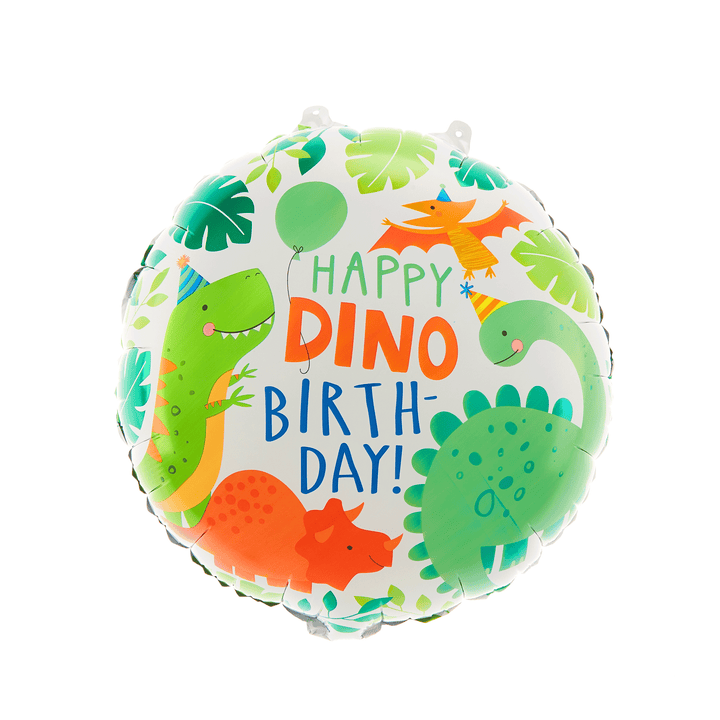 Balon foliowy Happy Birthday Dinozaury 45cm