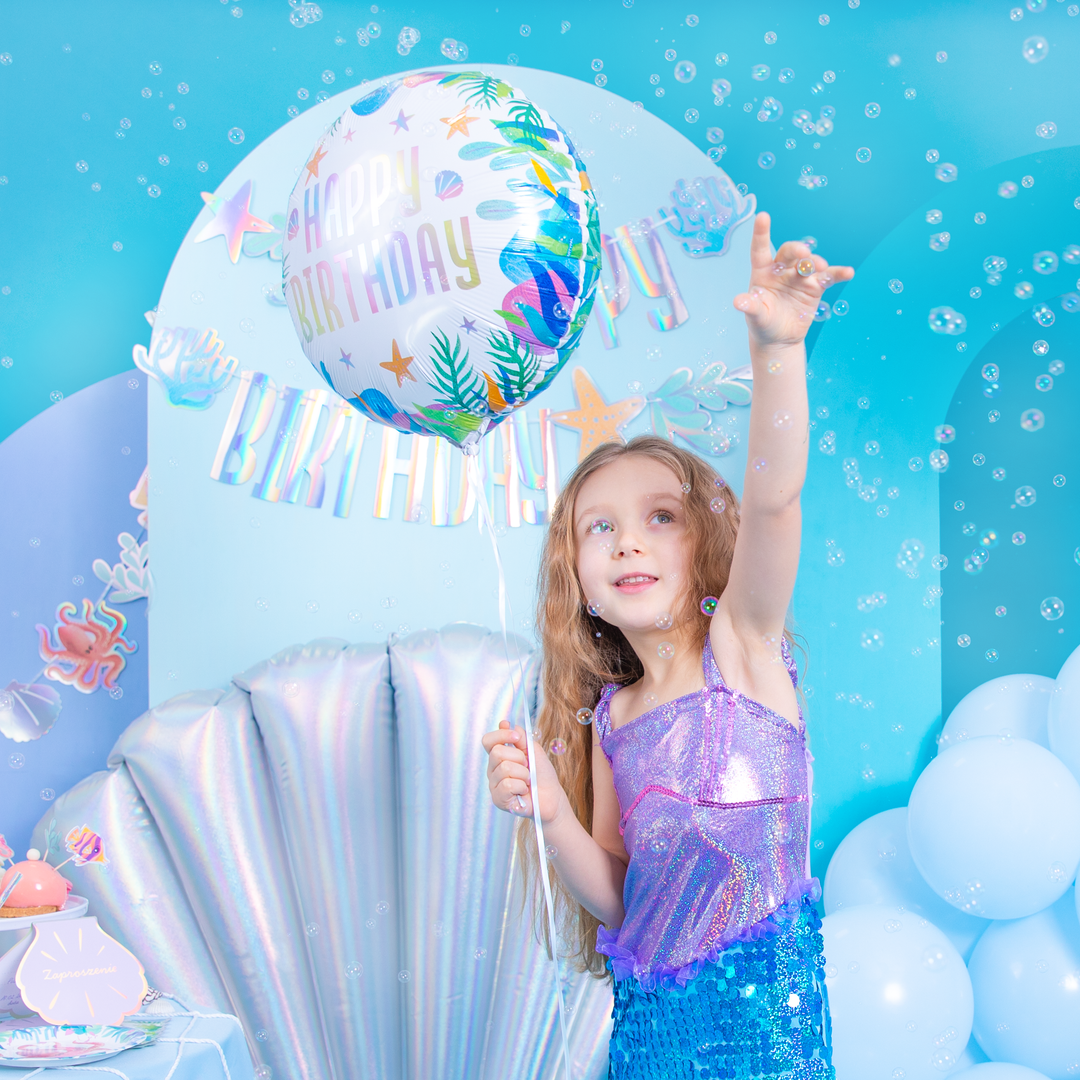 Balon foliowy Happy Birthday Ocean 45cm