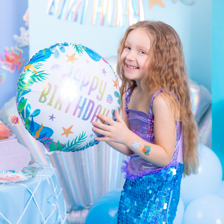 Balon foliowy Happy Birthday Ocean 45cm