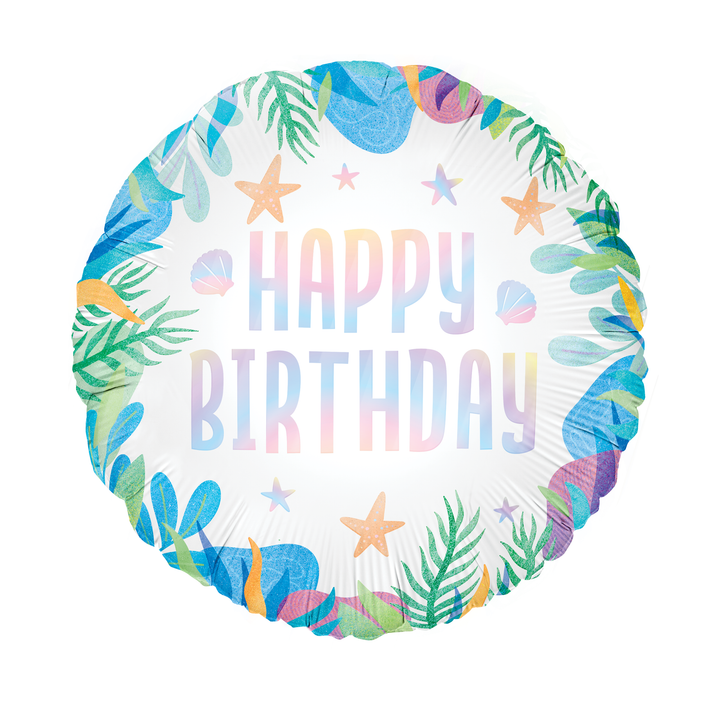 Balon foliowy Happy Birthday Ocean 45cm