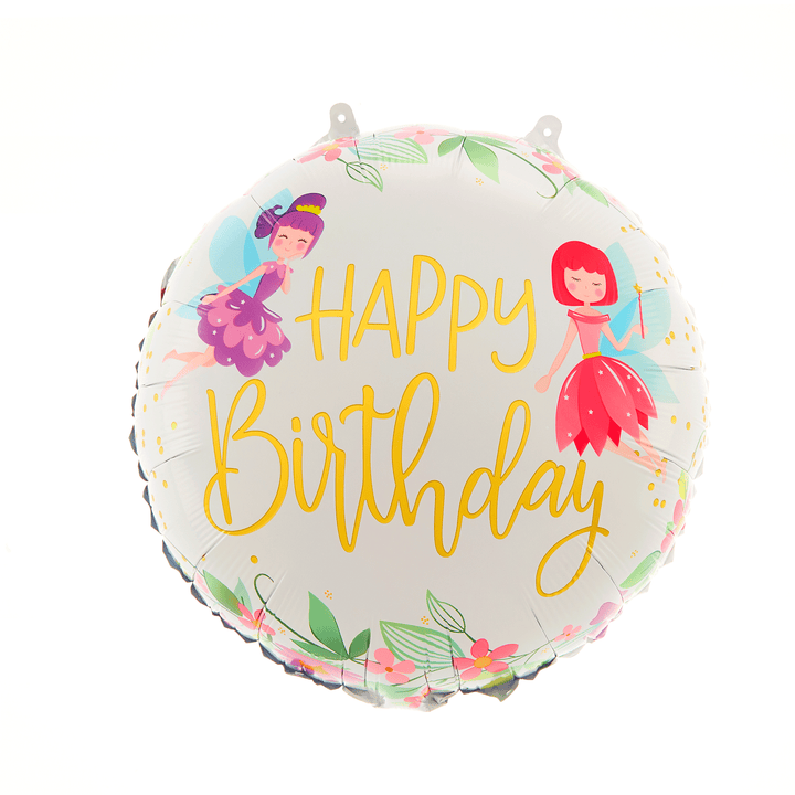 Balon foliowy Happy Birthday Wróżki 45cm