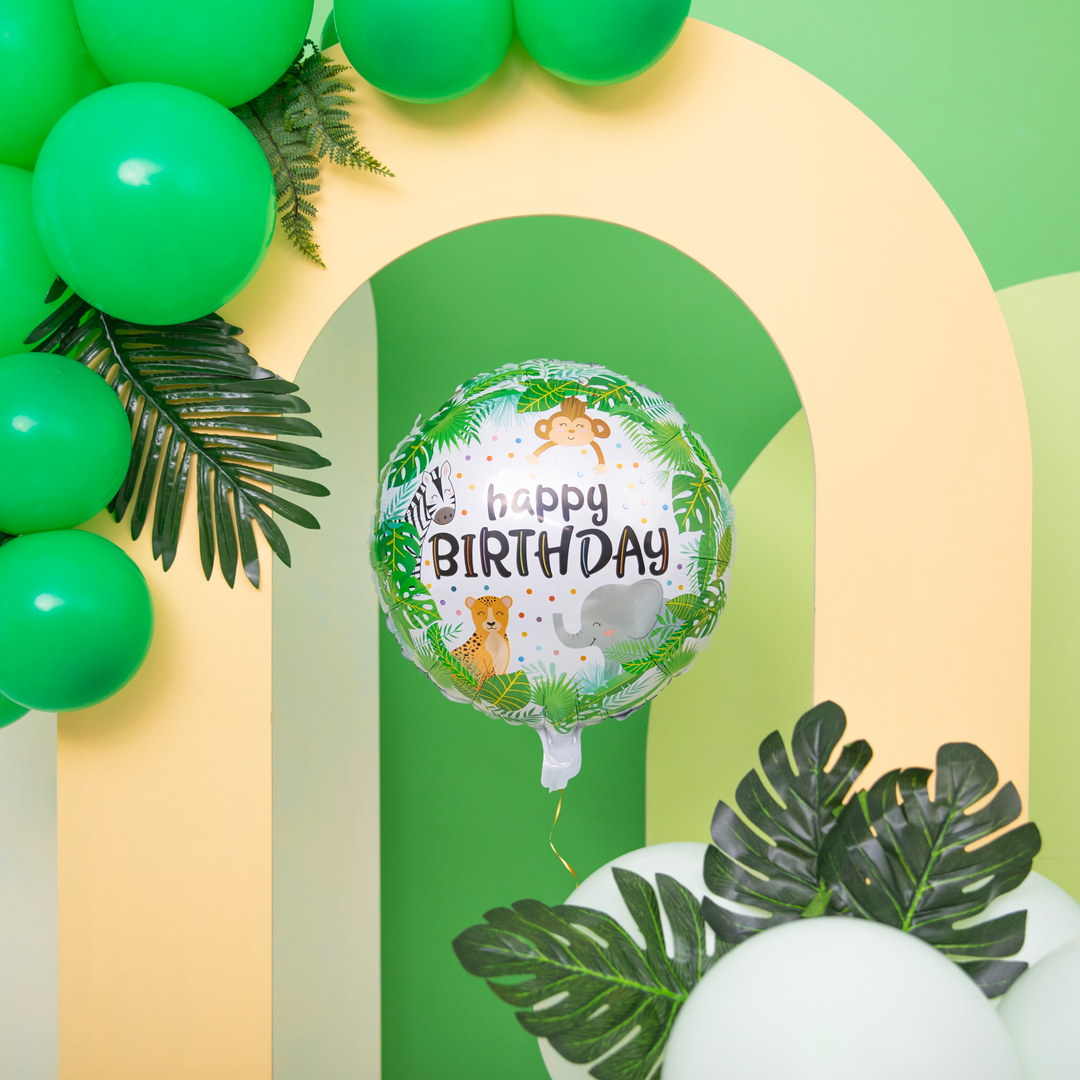 Balon foliowy Happy Birthday Zwierzątka 45cm