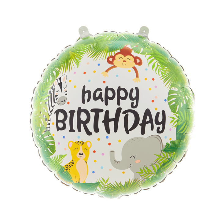 Balon foliowy Happy Birthday Zwierzątka 45cm