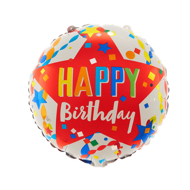 Balon foliowy Kolorowe Urodziny 45cm