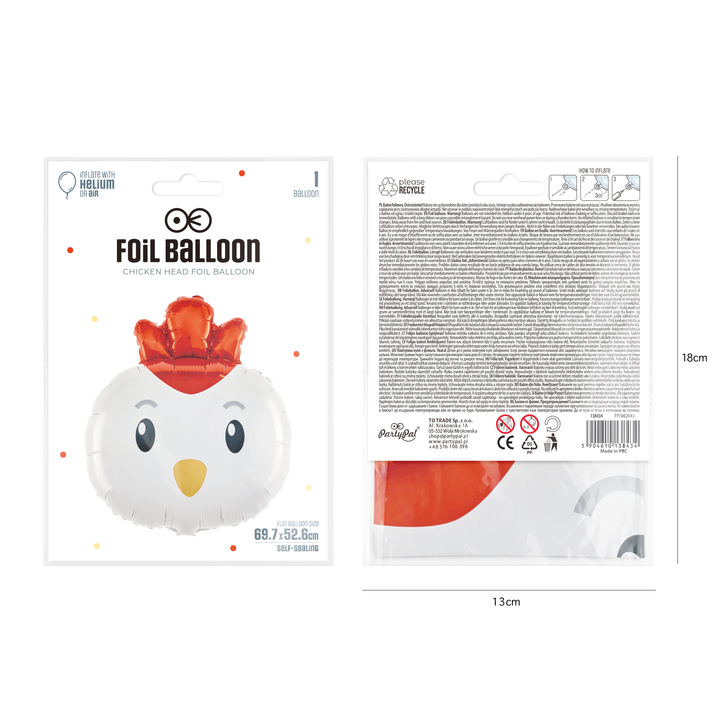 Balon foliowy Kurka 69x52cm