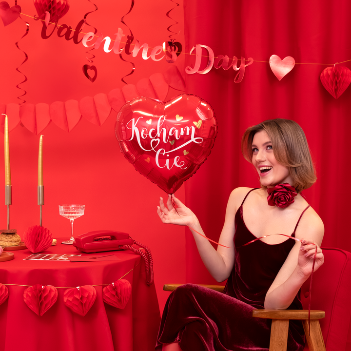 Balon foliowy serce Kocham Cię 18cali