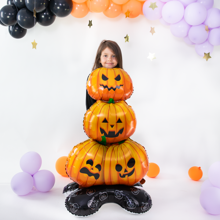 Balon foliowy stojący Dynie Halloween 84x158cm