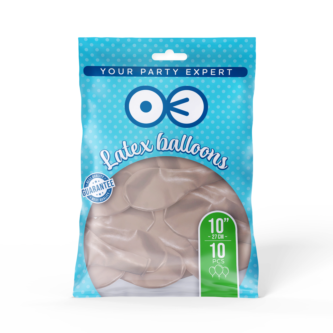 Balony pastelowe latte 10cali 10szt.