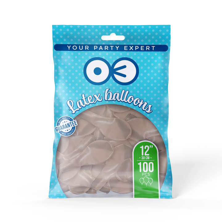 Balony pastelowe latte 12cali 100szt.