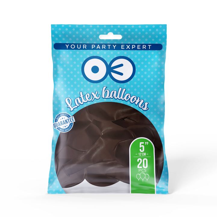 Balony pastelowe czekoladowe 5cali 20szt.