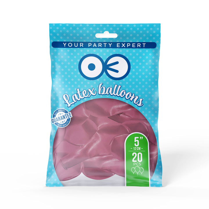 Balony pastelowe dzika róża 5cali 20szt.