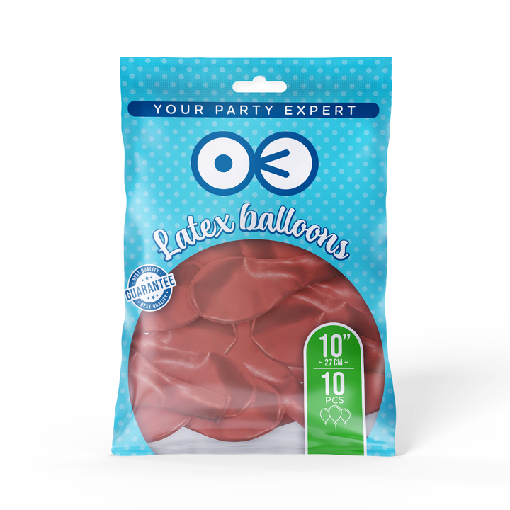 Balony pastelowe łososiowe 10cali 10szt.