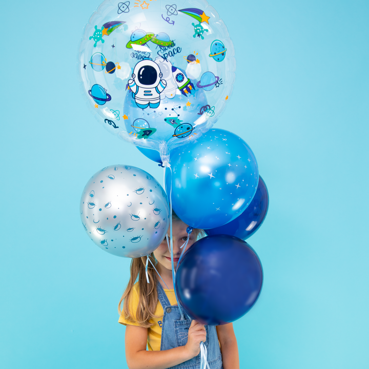 Balon przezroczysty okrągły Kosmos 45cm 1szt.