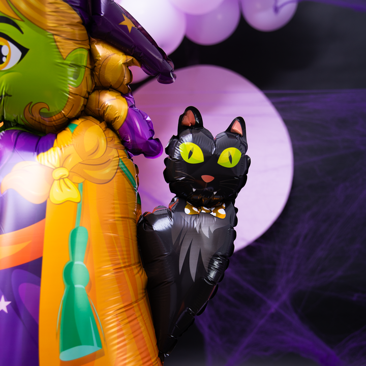 Balon foliowy stojący Czarownica Halloween 72x155cm