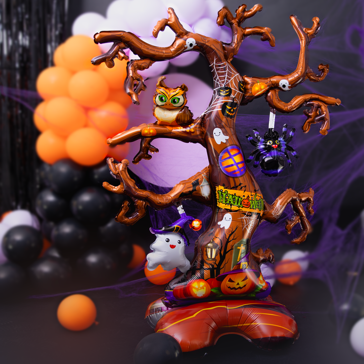 Balon foliowy stojący Drzewo Halloween 106x159cm