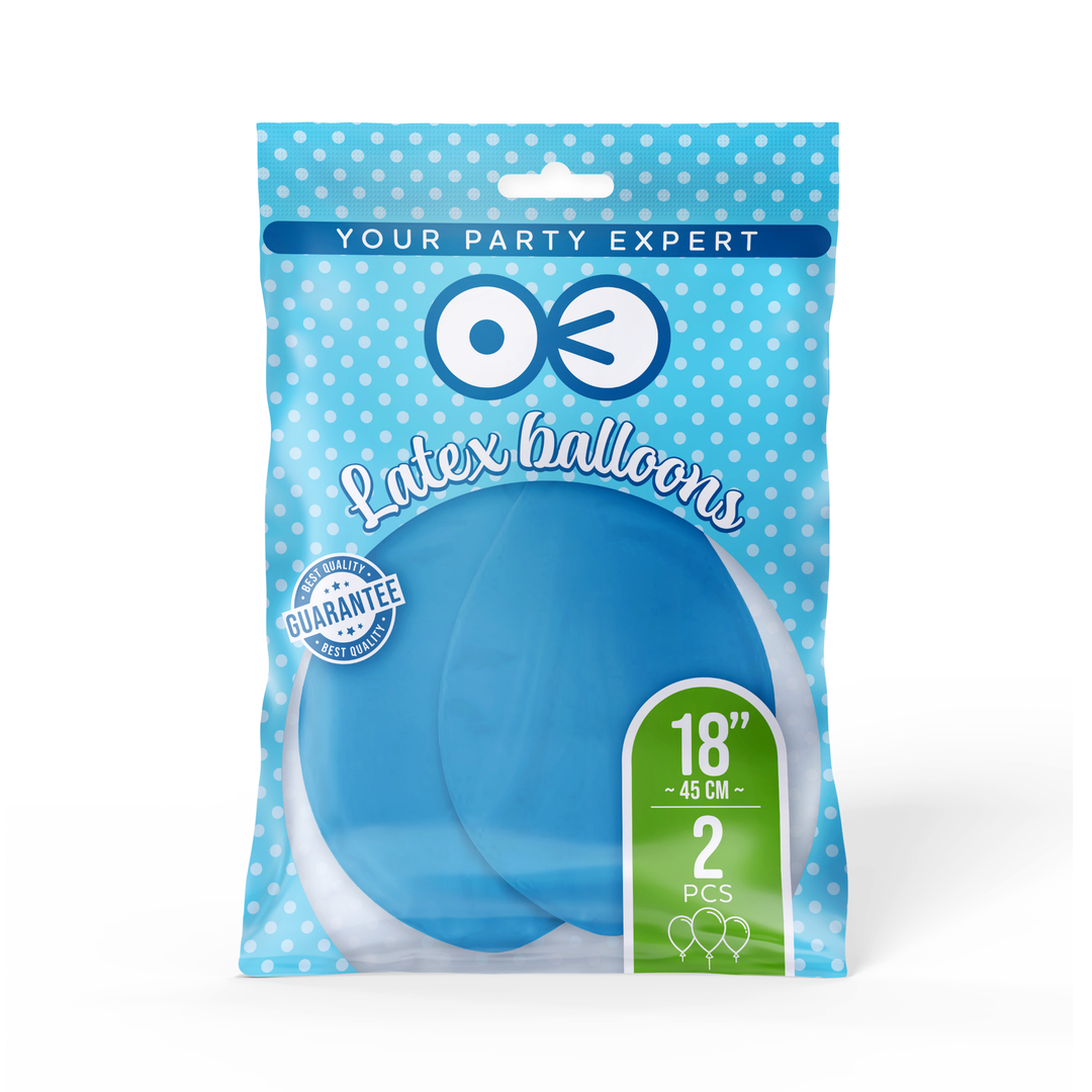 Balony niebieskie 18cali 2szt.