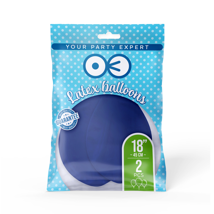 Balony ciemnoniebieskie 18cali 2szt.