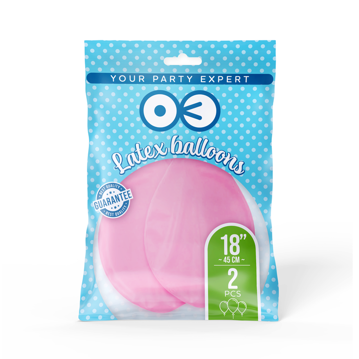 Balony ciemnoróżowe 18cali 2szt.
