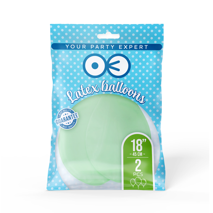 Balony miętowe 18cali 2szt.