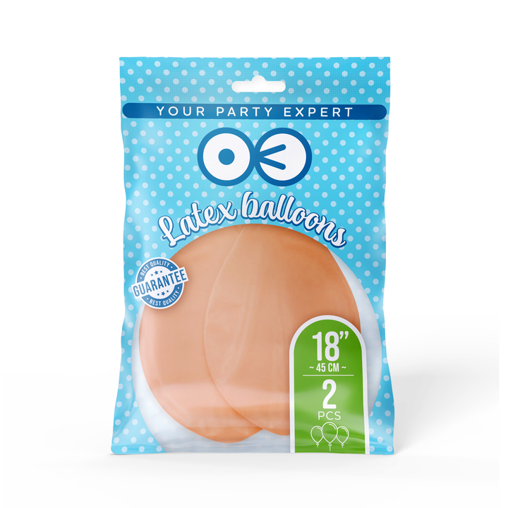 Balony pastelowe jasne łososiowe 18 cali 2 szt.
