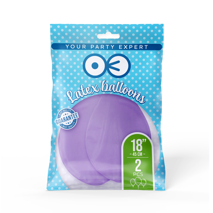 Balony jasnofioletowe 18cali 2szt.