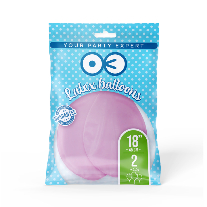 Balony jasnoróżowe 18cali 2szt.