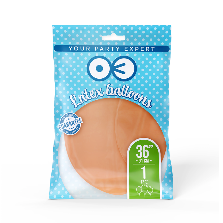 Balon okrągły pastelowy łososiowy 36cali 1szt.