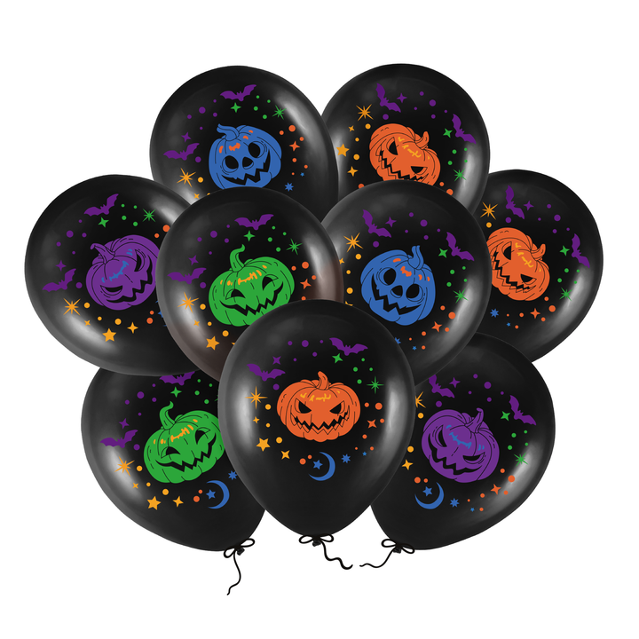 Balony Halloween Dynie 12cali 9szt. mix