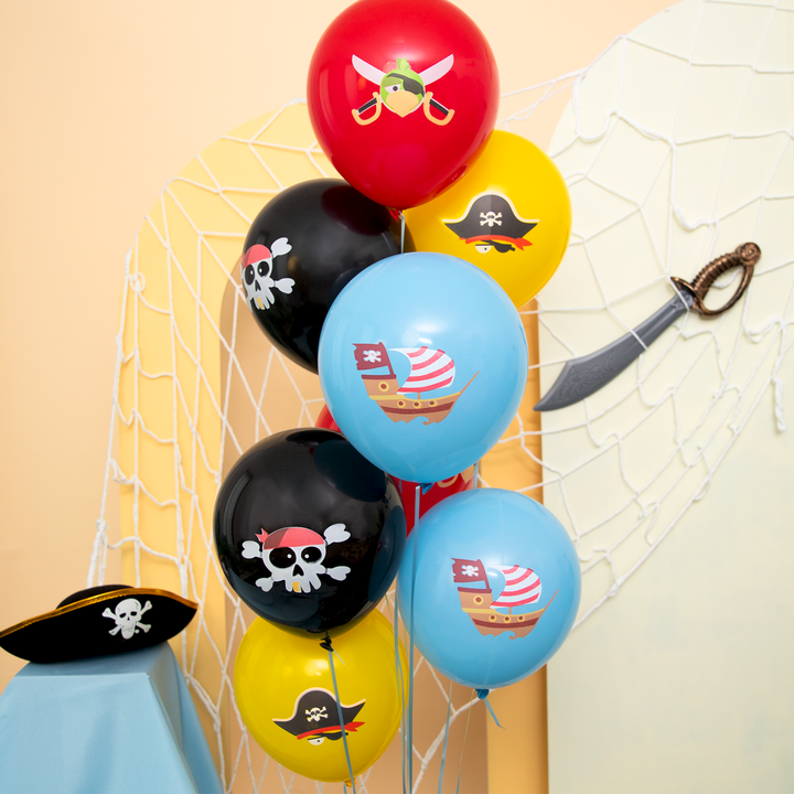 Balony Piraci 12cali 8szt. zestaw
