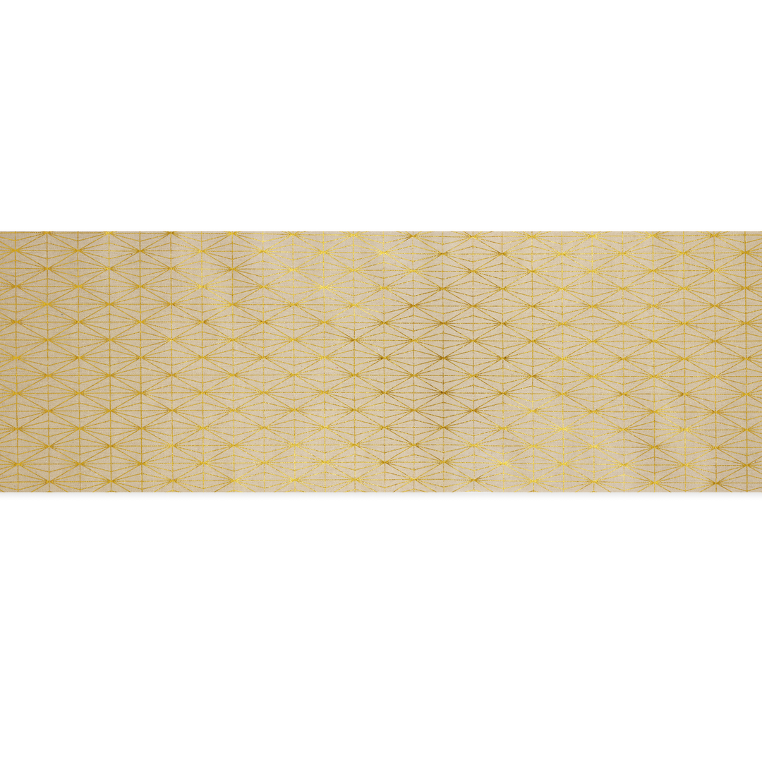Bieżnik na stół Romby beżowo-złoty 275x28cm