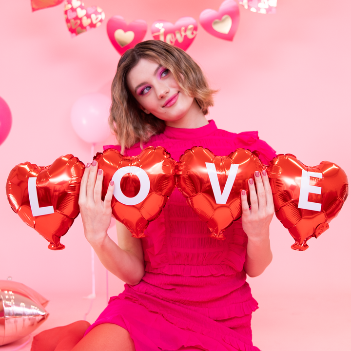 Girlanda balonowa Serca Love 101x27cm