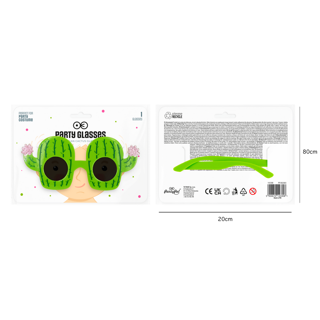 Imprezowe okulary Kaktus 1szt.