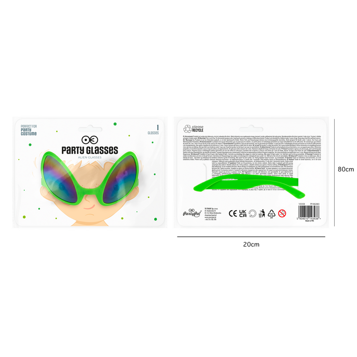Imprezowe okulary Kosmita 1szt.