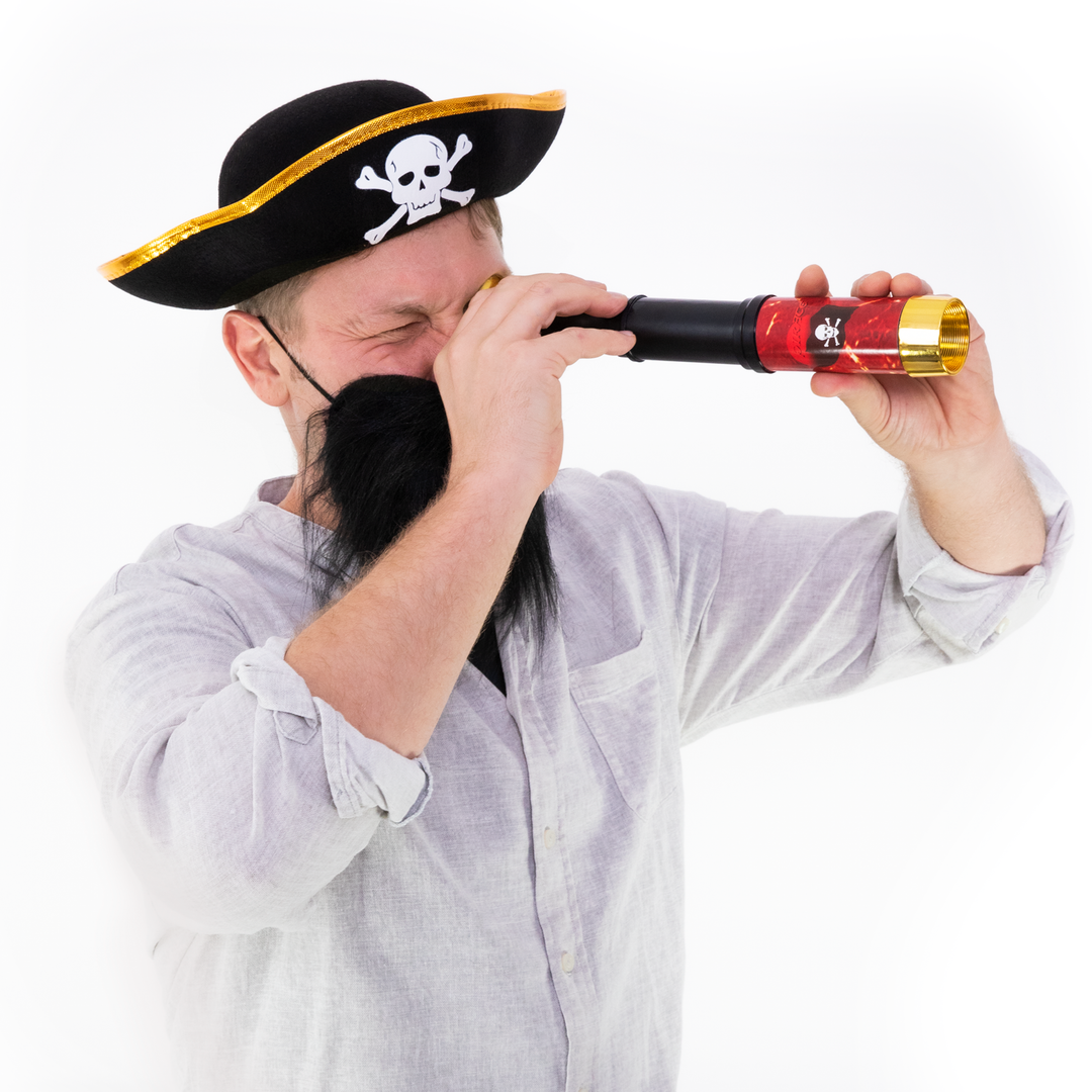 Kapelusz pirata czarno-złoty