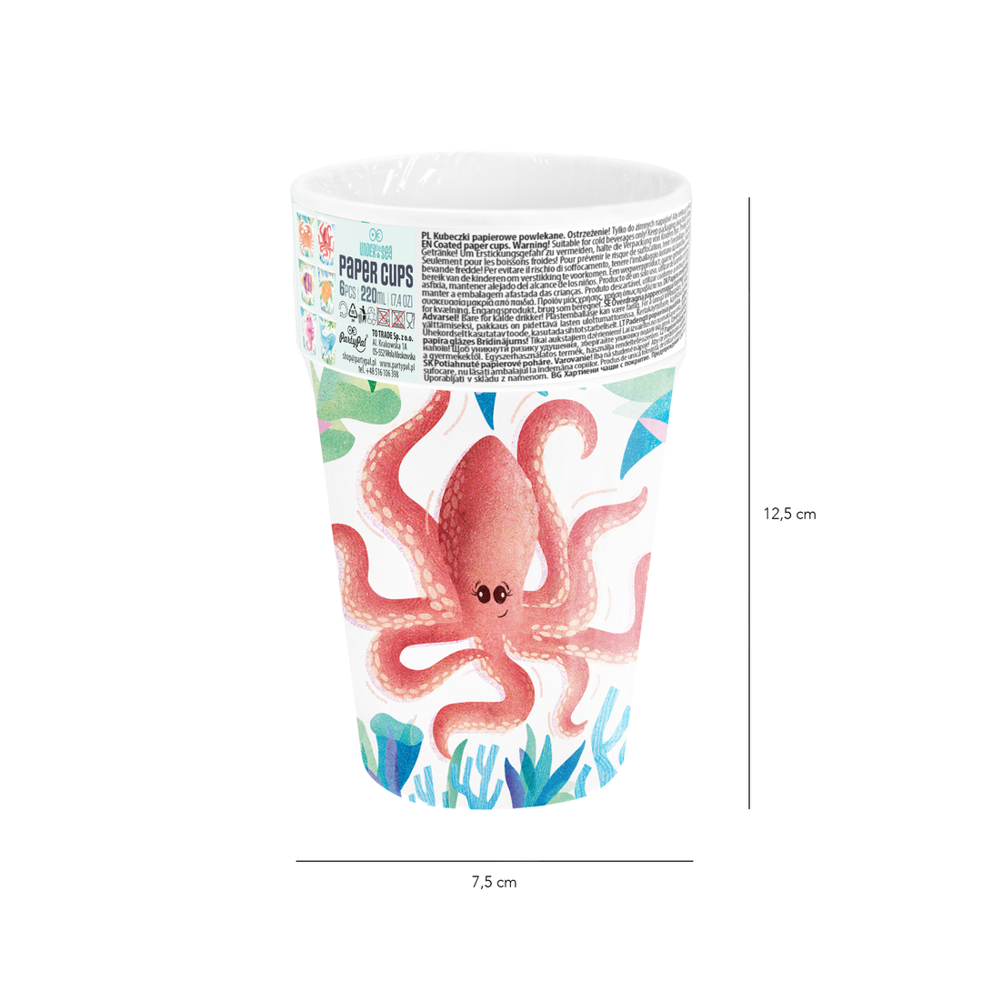 Kubek Ocean 220ml 6szt. zestaw