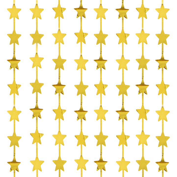 Kurtyna imprezowa Gwiazdki złota 100x200cm