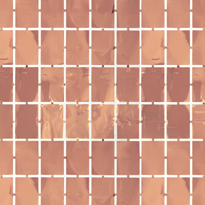 Kurtyna imprezowa kwadraty rose gold 100x200cm