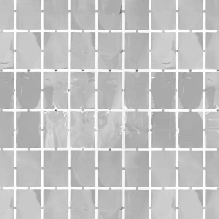 Kurtyna imprezowa kwadraty srebrna 100x200cm