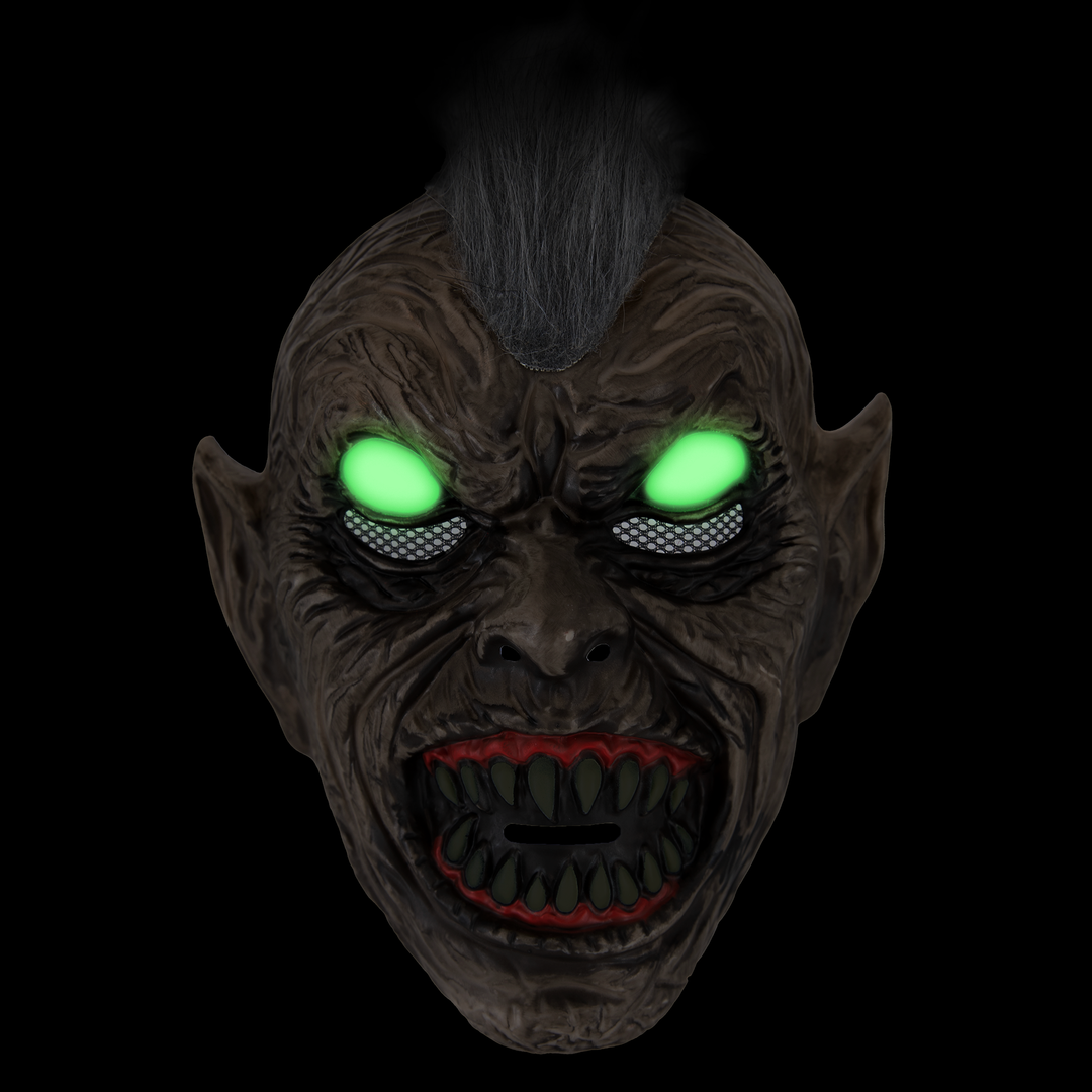 Maska Goblin z fluorescencyjnymi oczami 20,5x26cm
