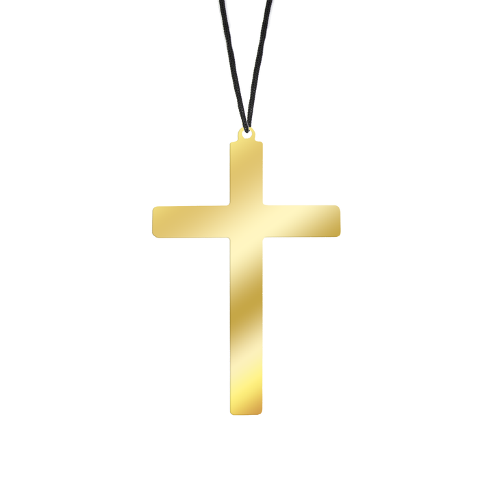 Naszyjnik krzyż złoty 50cm