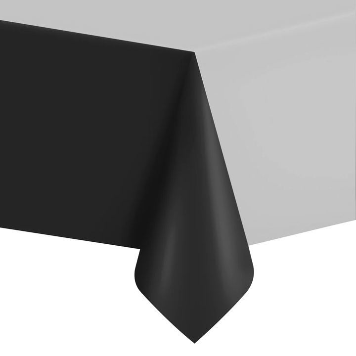 Obrus czarno-srebrny 137x274cm - OUTLET
