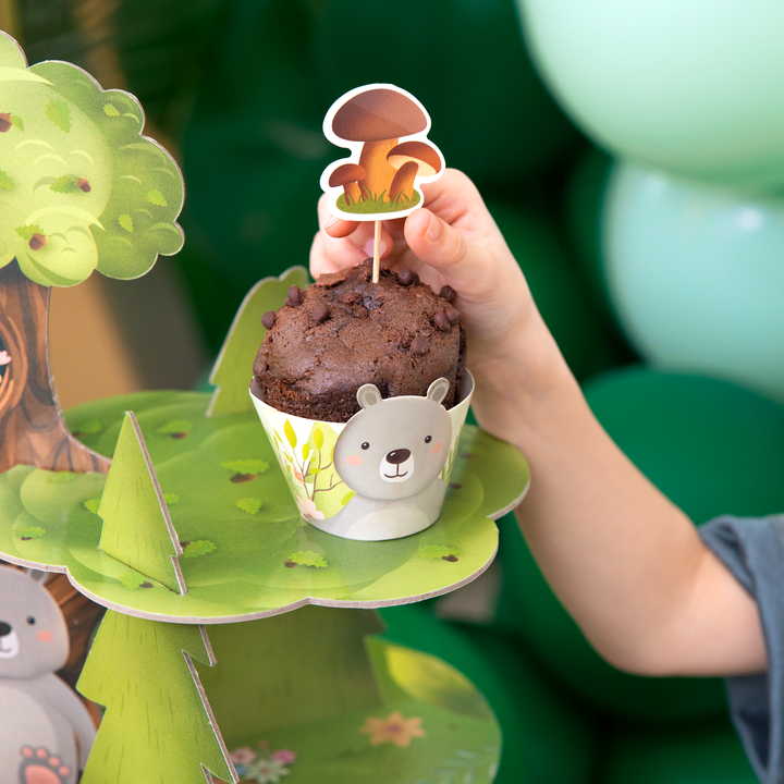 Papilotki do muffinek Leśni przyjaciele 6szt. zestaw