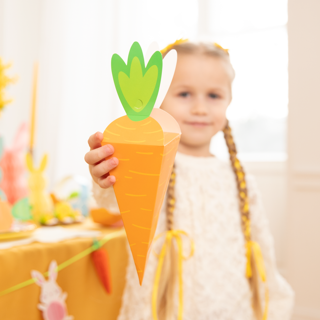 Pudełko na cukierki Marchewka 6szt. DIY