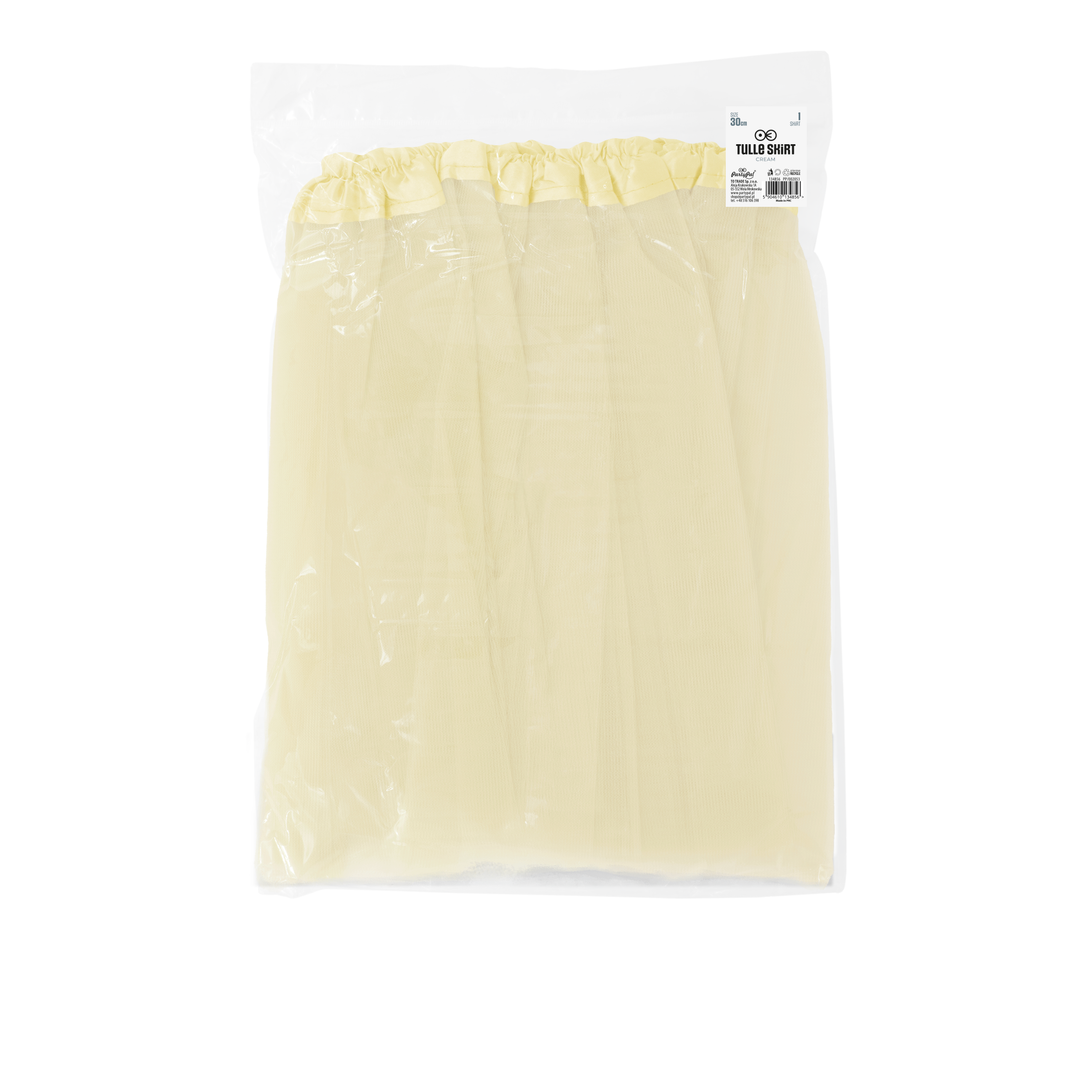 Spódniczka tiulowa kremowa 30cm