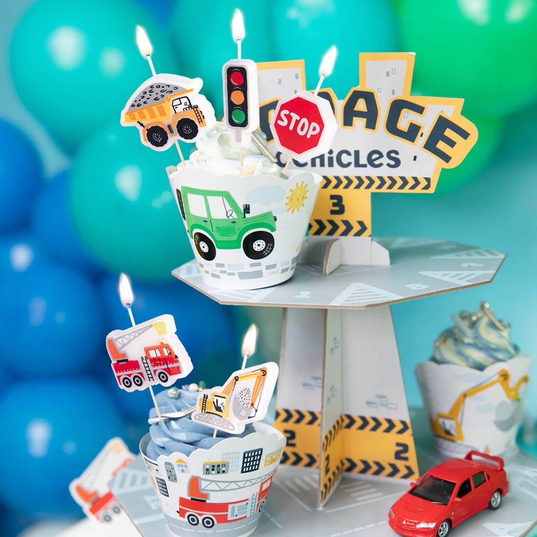 Свещи за рожден ден Cars 5 бр. комплект